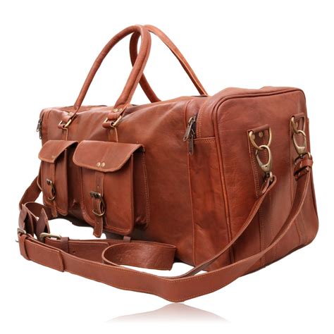 leather duffle bag